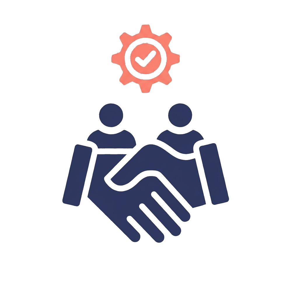 Onboarding handshake icon