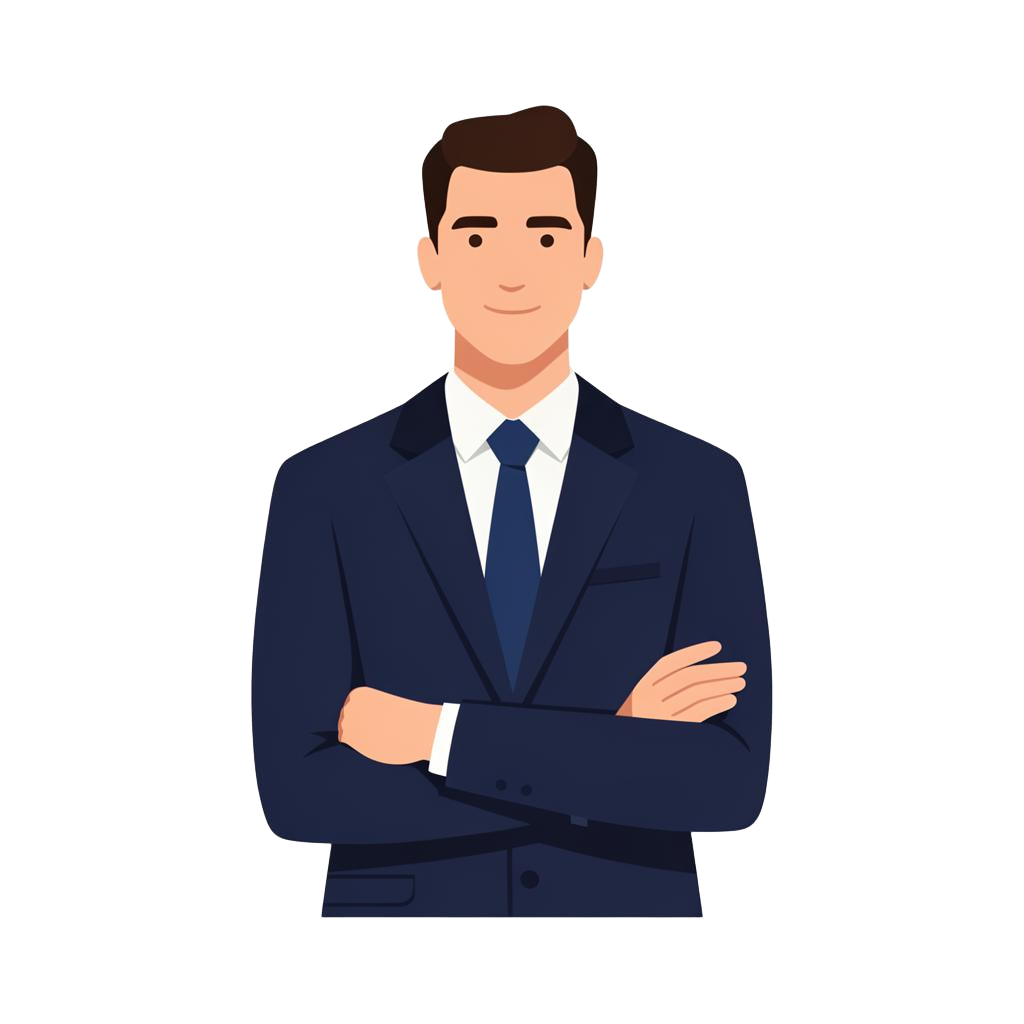 Businessman choosing a direction