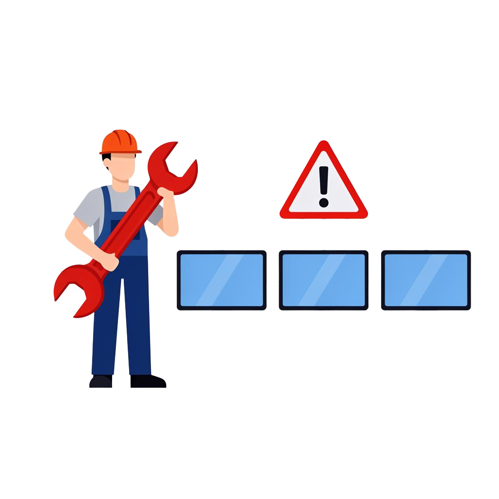 Network technician dissecting a system